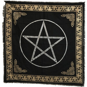 Shreyshti Altar Tarot Cloth Pentacle 24" for wiccan, pagan, rituals, reiki, religious purpose